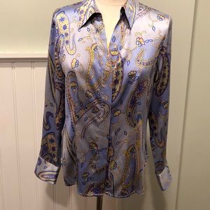 Talbots silk blouse